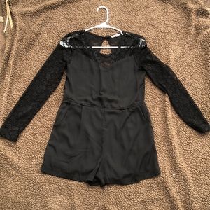 Re-Order Romper - Lace - Open Back - Pockets